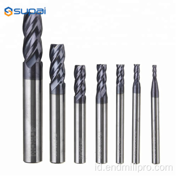 45hrc carbide flat end mill coating hitam